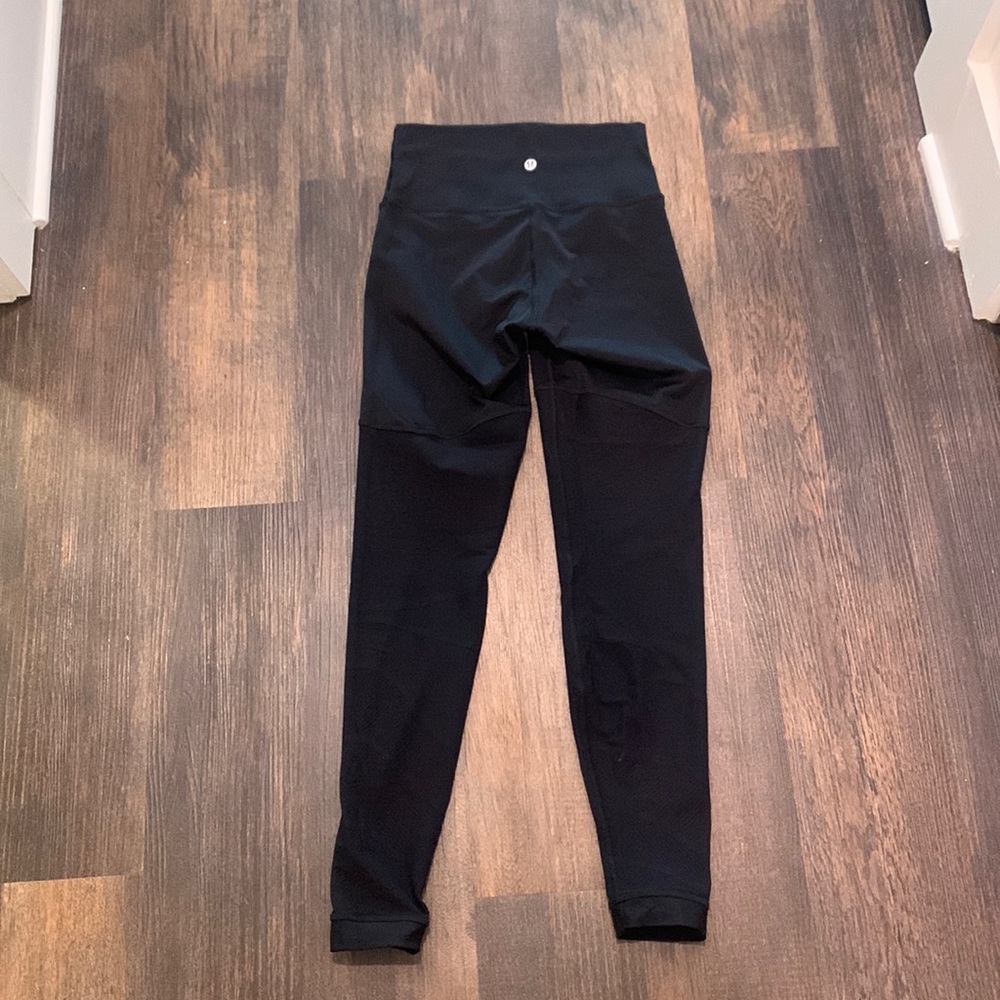 Lululemon Leggings Black Size 6 Mesh Detail